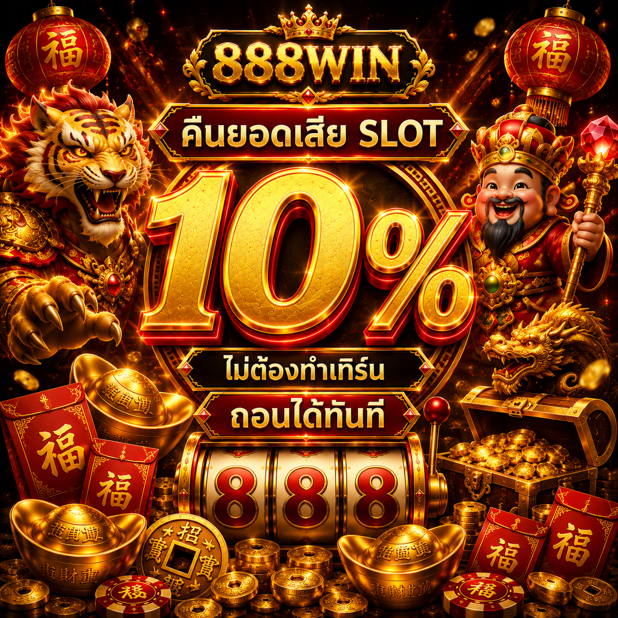 คืนยอดเสีย SLOT 10%