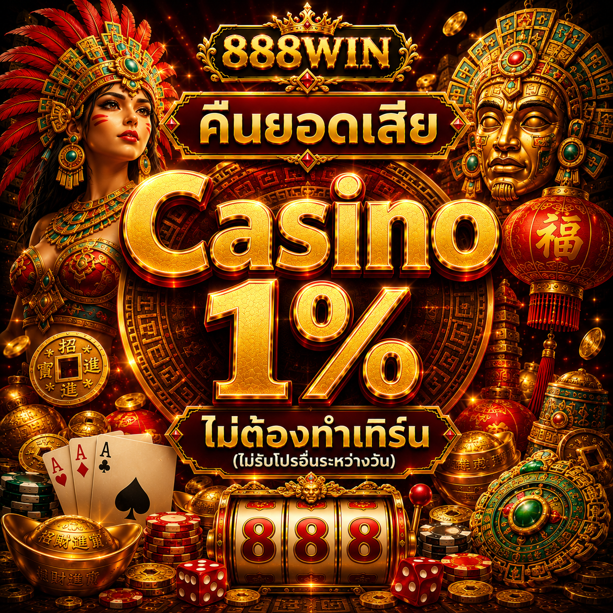 คืนยอดเสีย Casino 1%